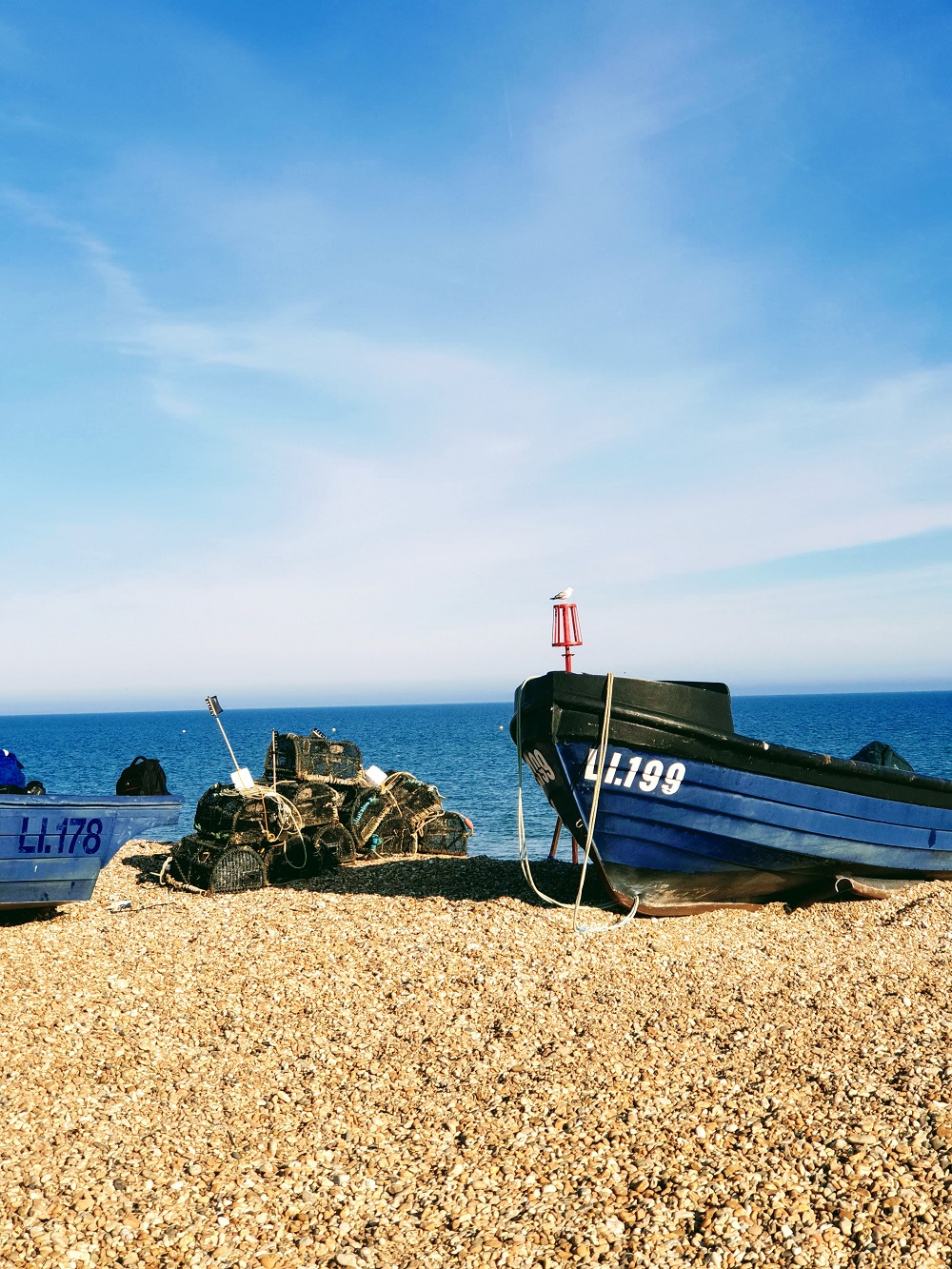 Picture Of A Beach: Boats On The Sea Shore: Summer