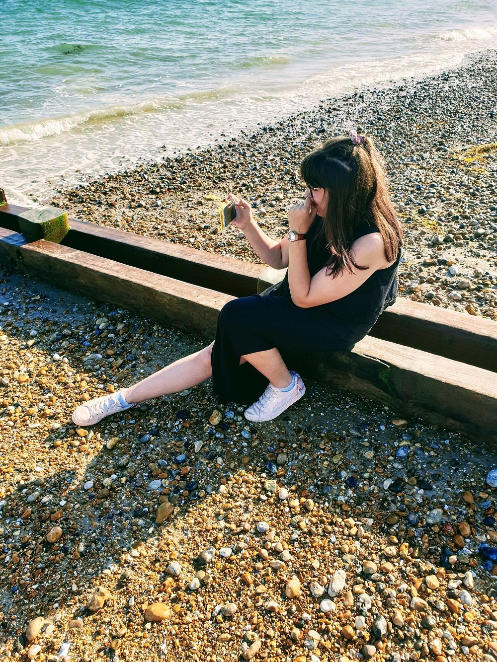 Checked Shirt, Holiday Fun And A Titanic Pose Beach selfie
