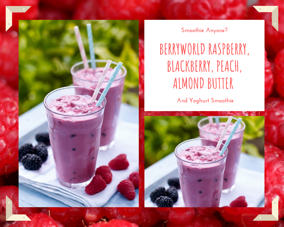 Raspberry, Blackberry, Peach, Almond