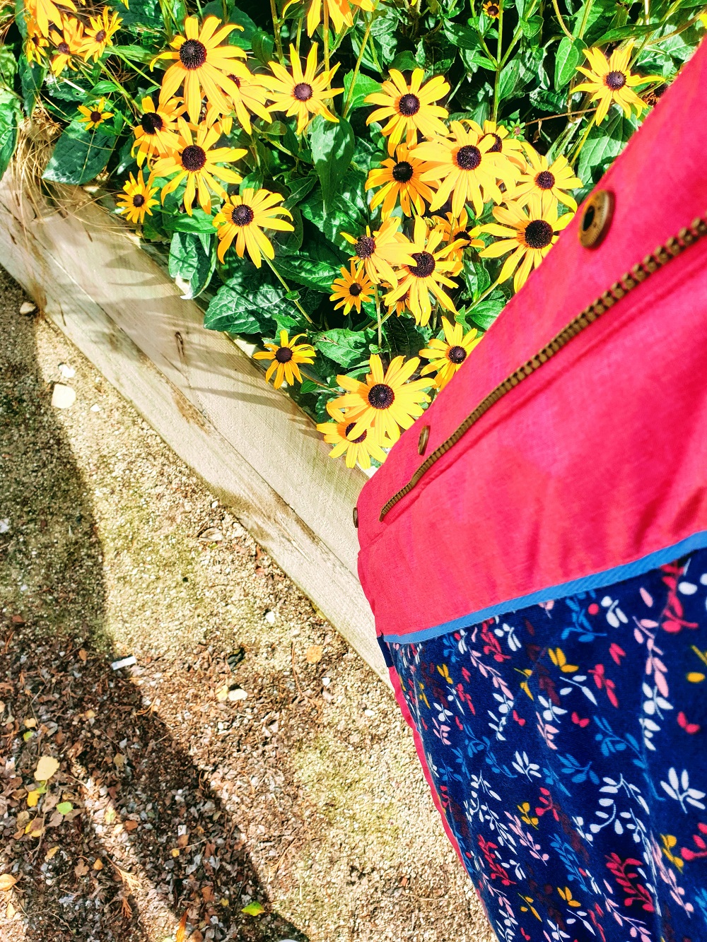 Welcoming Autumn In With A Lighthouse Pink Raincoat. Lighthouse Pink Raincoat.
