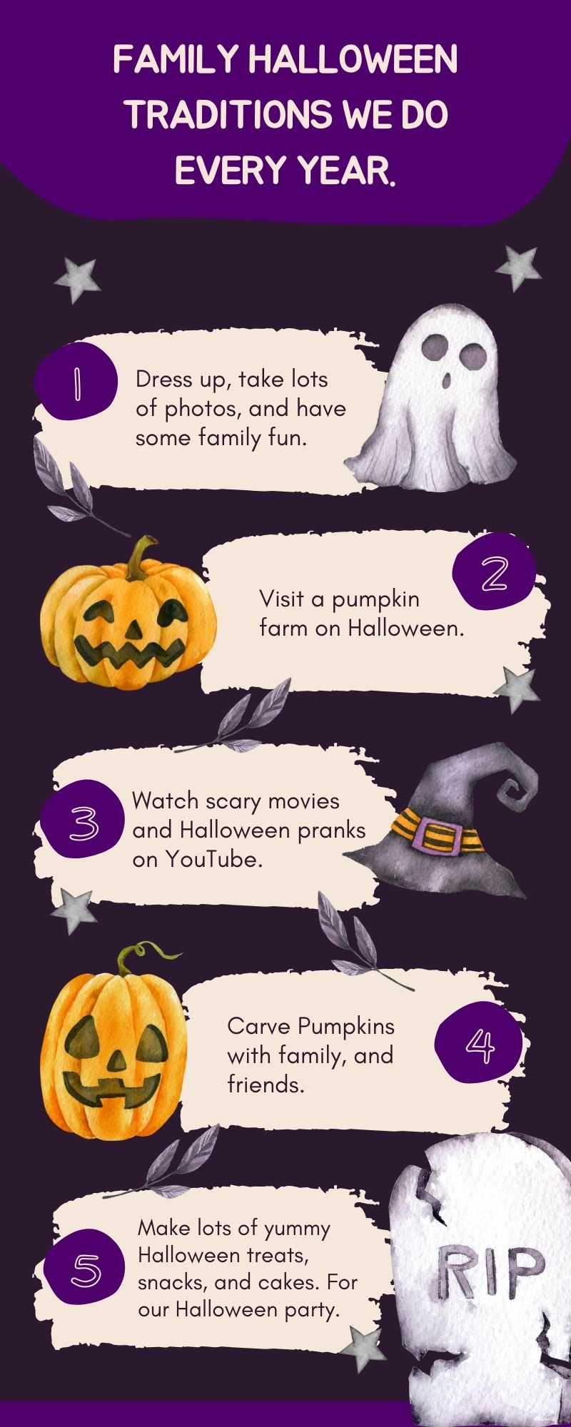 Family Halloween traditions We Do Ever year.