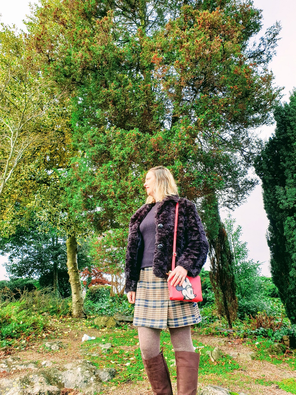 Long Boots And Faux Fur Coat Long Boots And Faux Fur Coat
