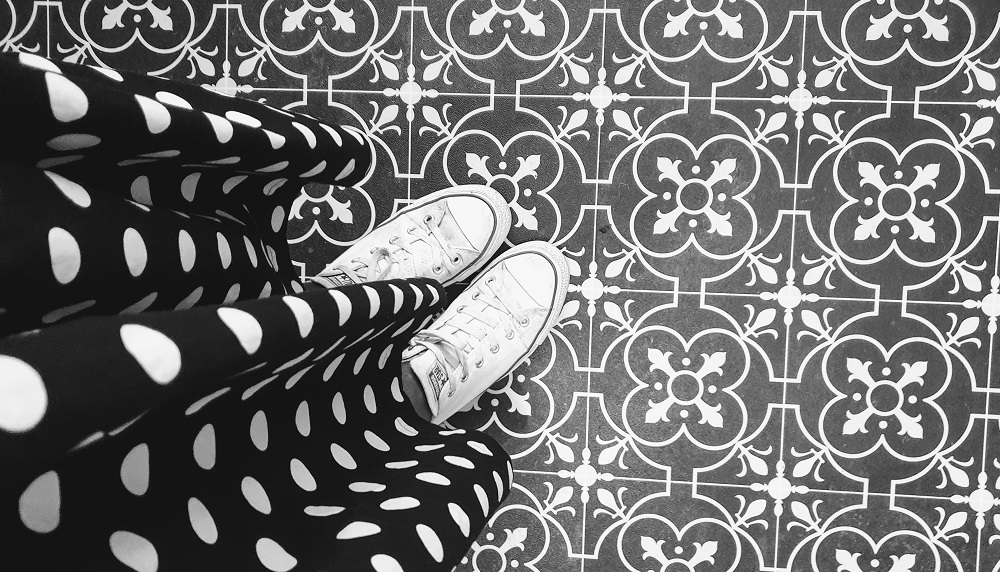 Converse with cool floor