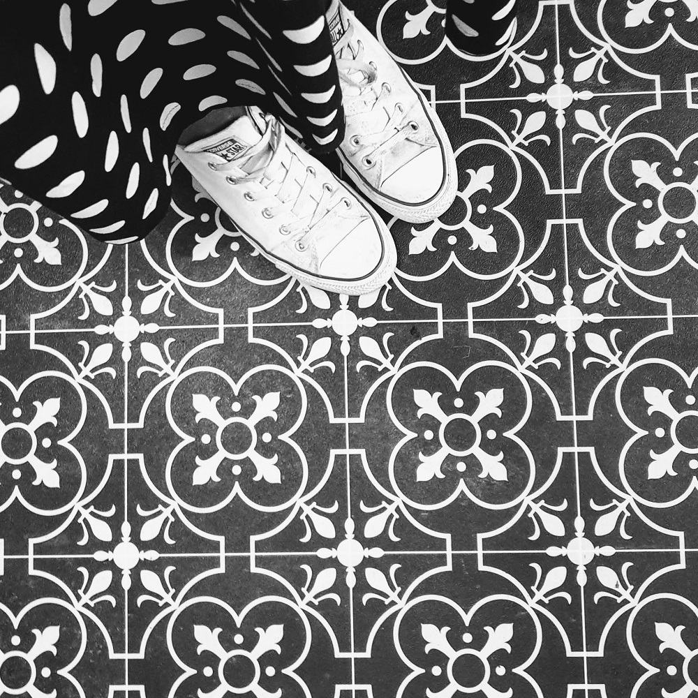 Converse with cool floor