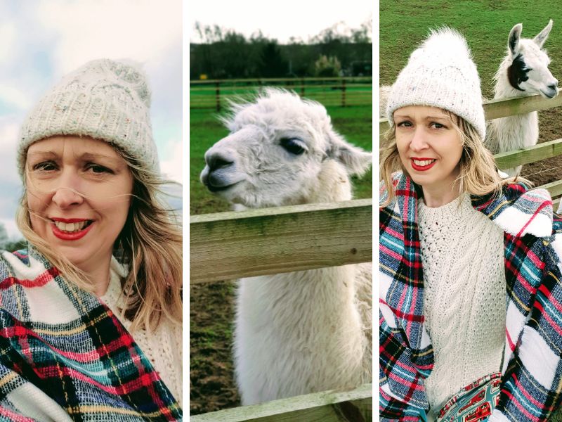 Styling An Aran Jumper & Tartan Scarf Over 40