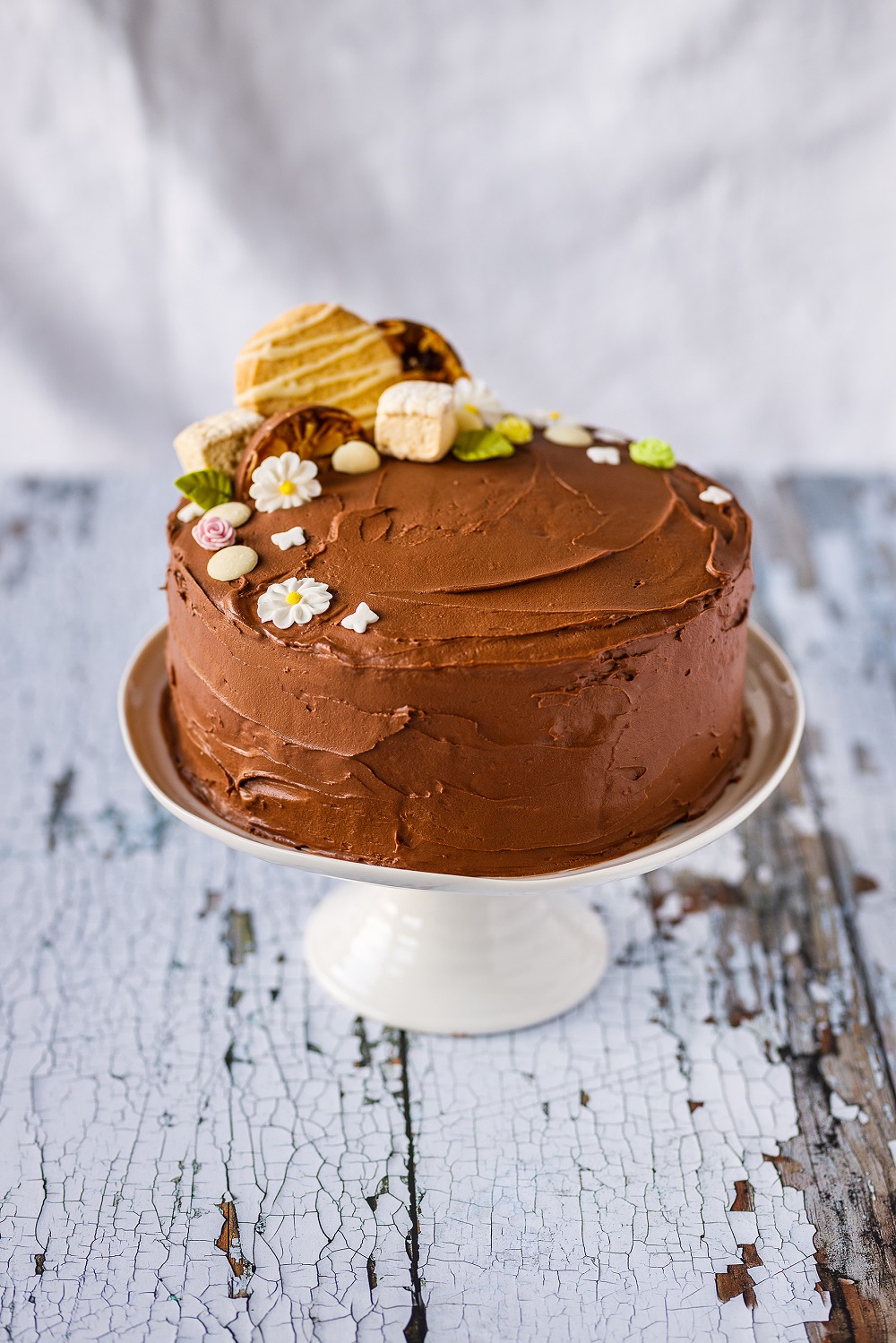 Homemade Mother’s Day Spring Mocha Fudge Cake