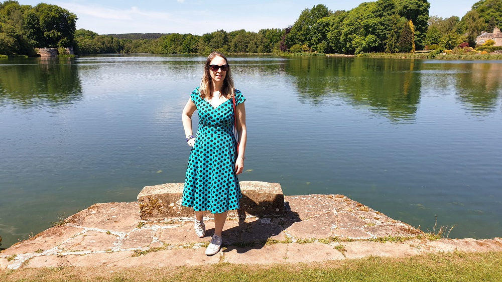 Styling A Turquoise Polka Dot Dress In My 40's