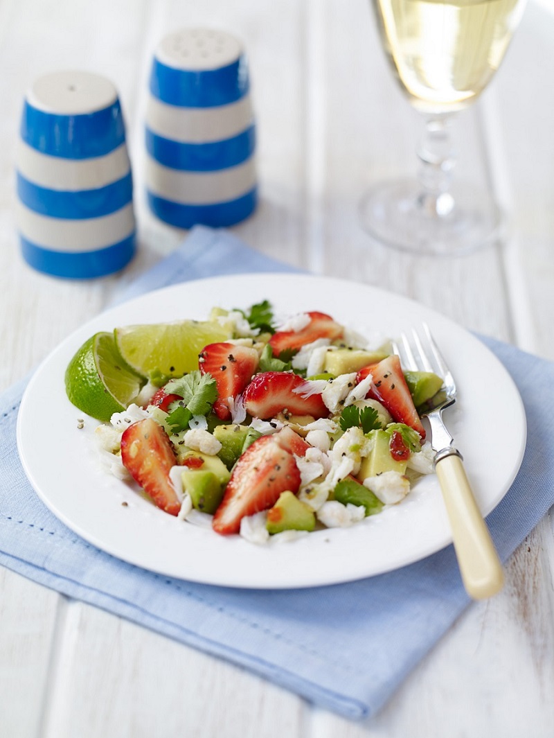 BerryWorld Strawberry, Crab and Avocado Salad