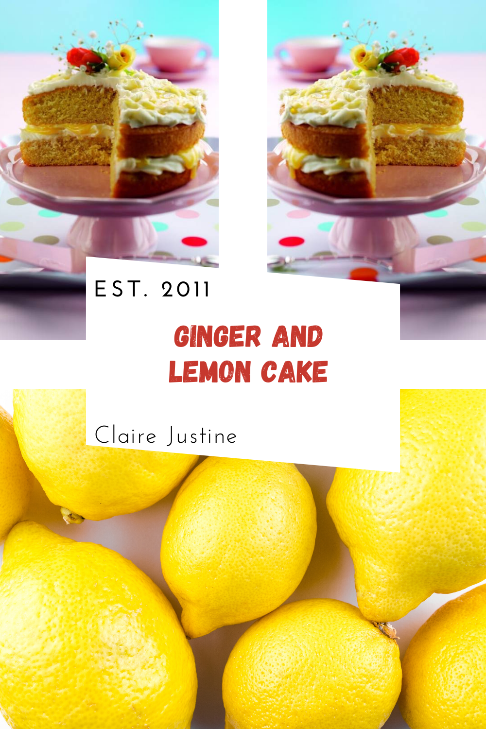 Ginger And Lemon Cake:Great For Afternoon Tea: