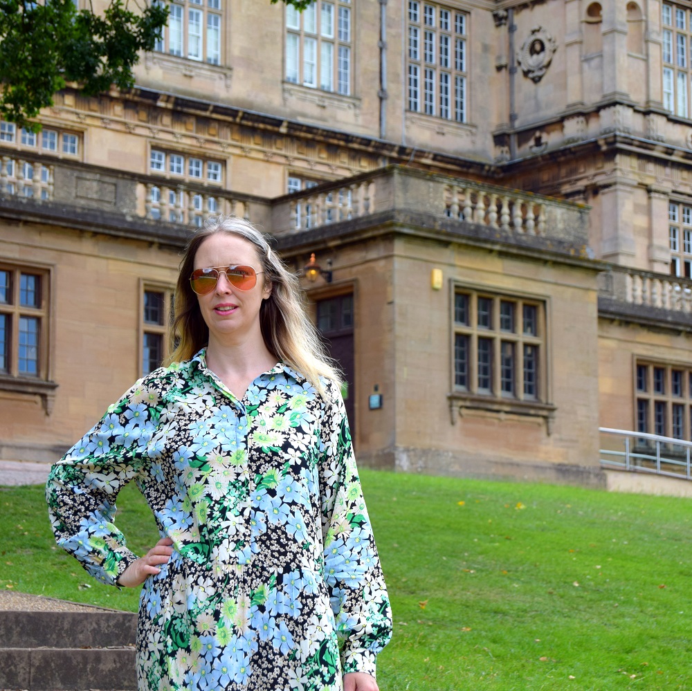 Green Floral Floaty Maxi Dress And A Walk In Wollaton Hall
