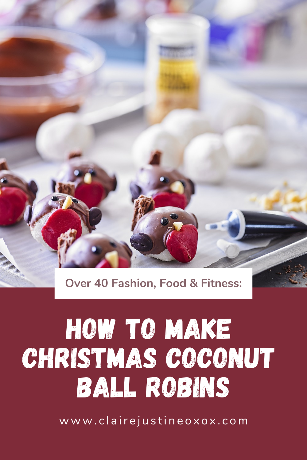 How To Make Christmas Coconut Ball Robins.