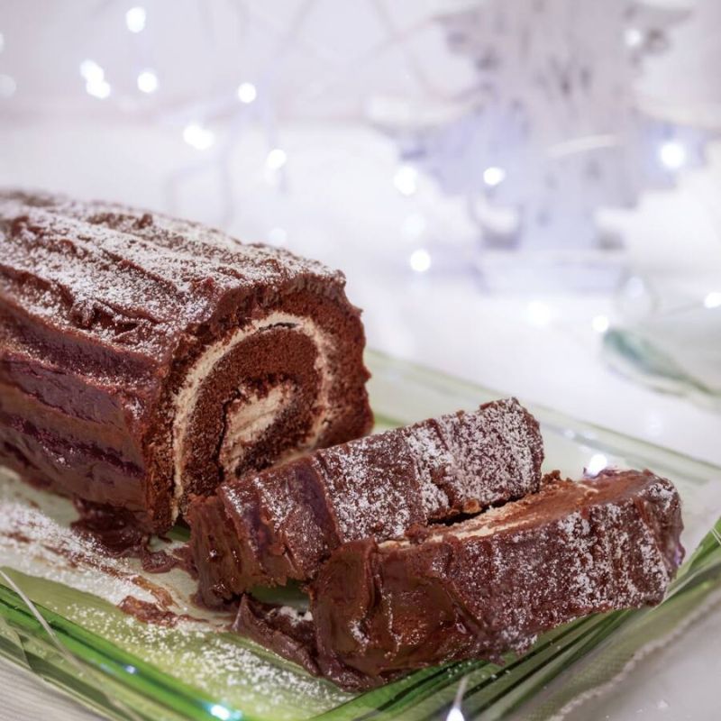 Gluten-Free Chocolate Yule Log