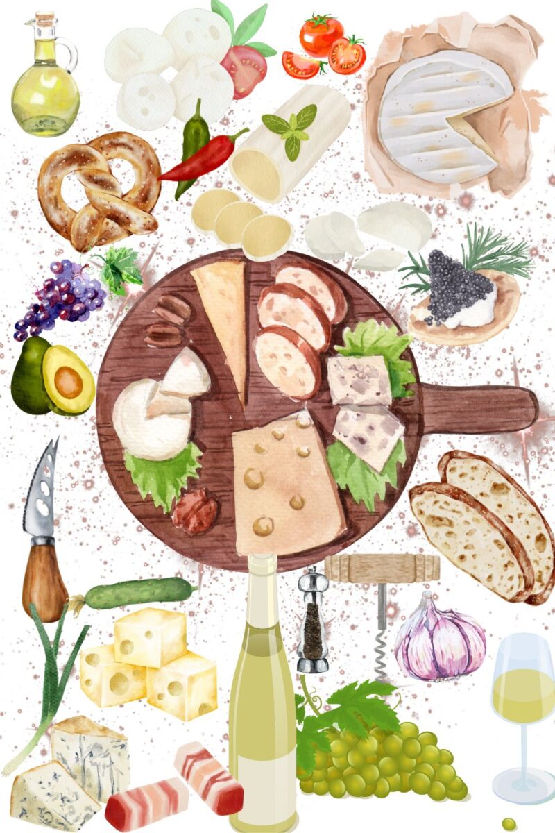  A great charcuterie board idea. 