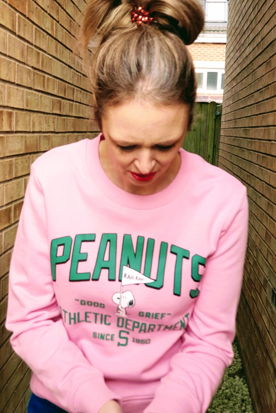 Peanuts Snoopy Pink Sweatshirt And How I Styled Tu Clothing