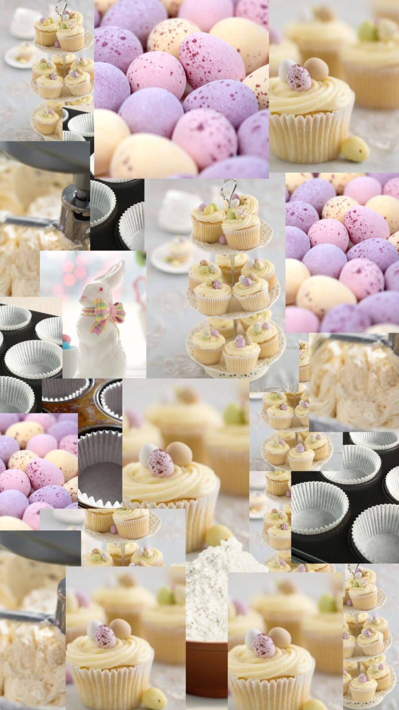 Easy Easter Vanilla Cupcakes With Buttercream & Mini Eggs