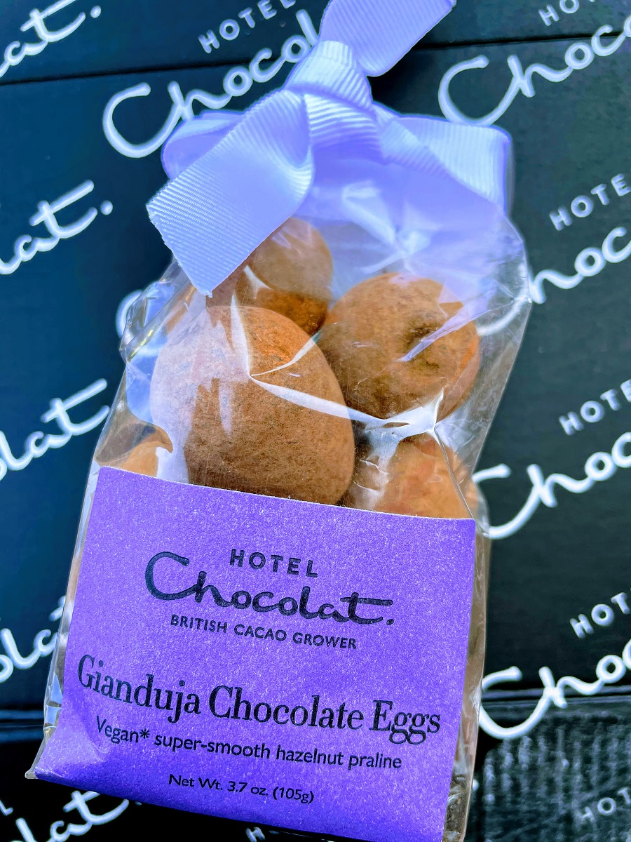Gianduja Chocolate Eggs Vegan.