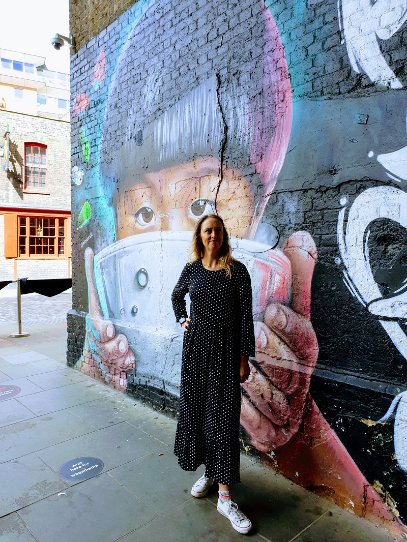 Polka Dot Maxi Dress And Some London Street Art