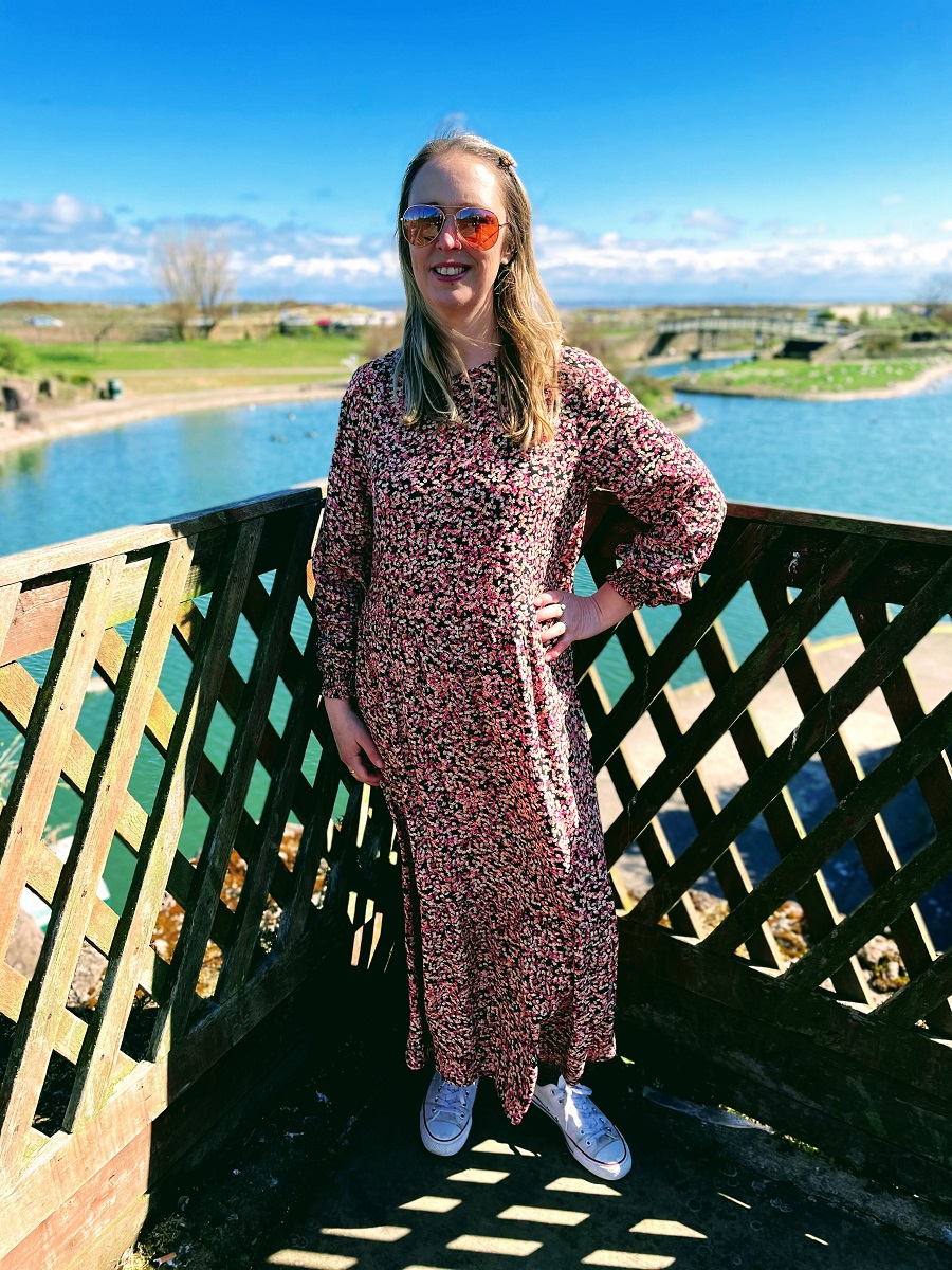 A Gorgeous Maxi Dress From H&M With Tiny Flowers