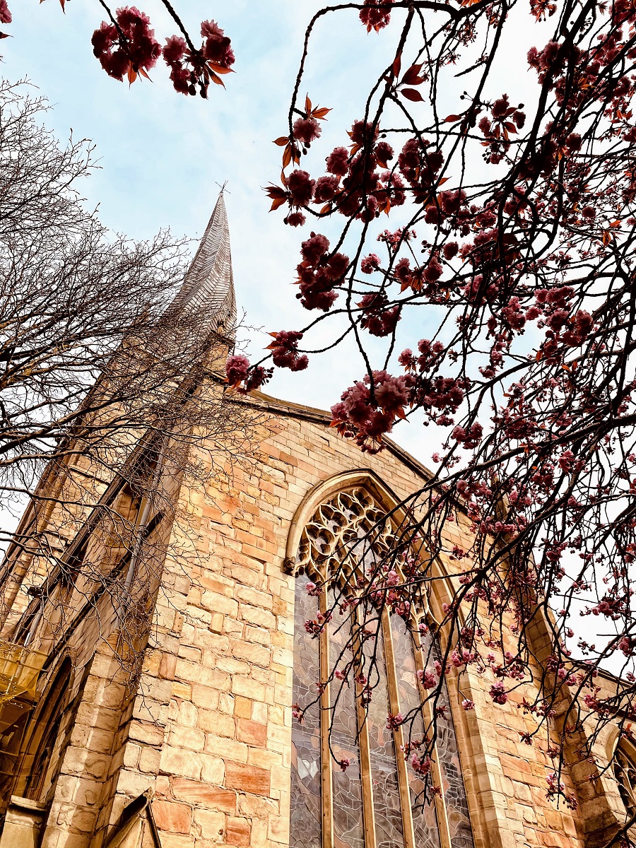Chesterfield Crooked Spire In Springtime: Over 40 Style Springtime