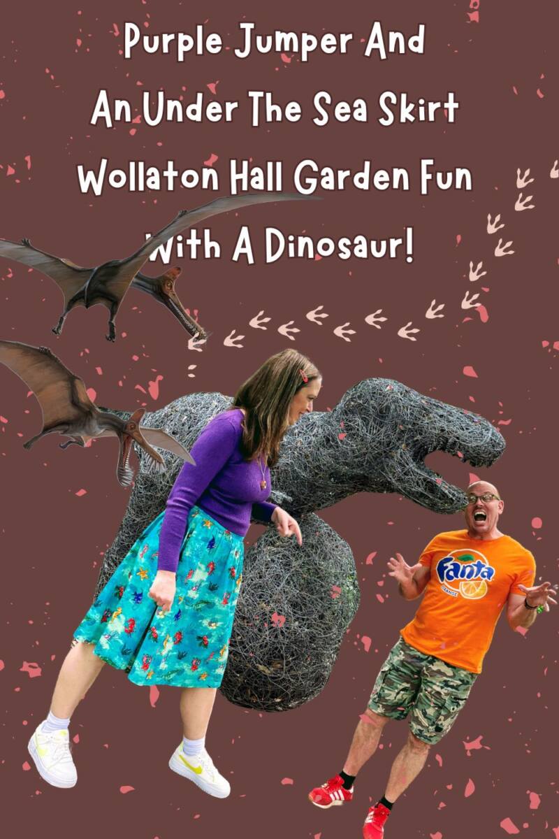 Purple Jumper And Under The Sea Skirt Wollaton Hall Garden Fun With A Dinosaur! (2)