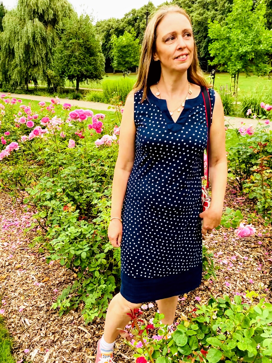 Bonmarché Printed Jersey Dress With Converse