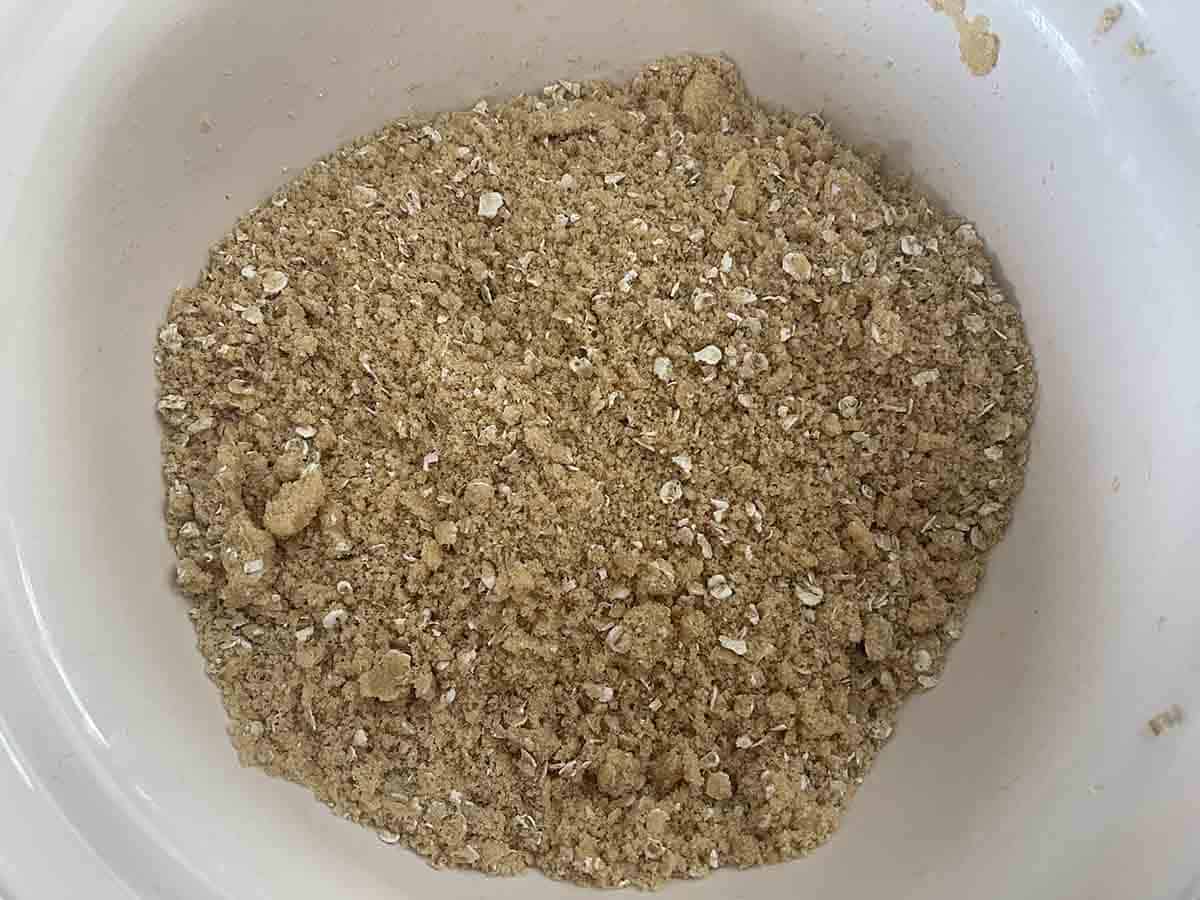 flour mix with butter rubbed in.