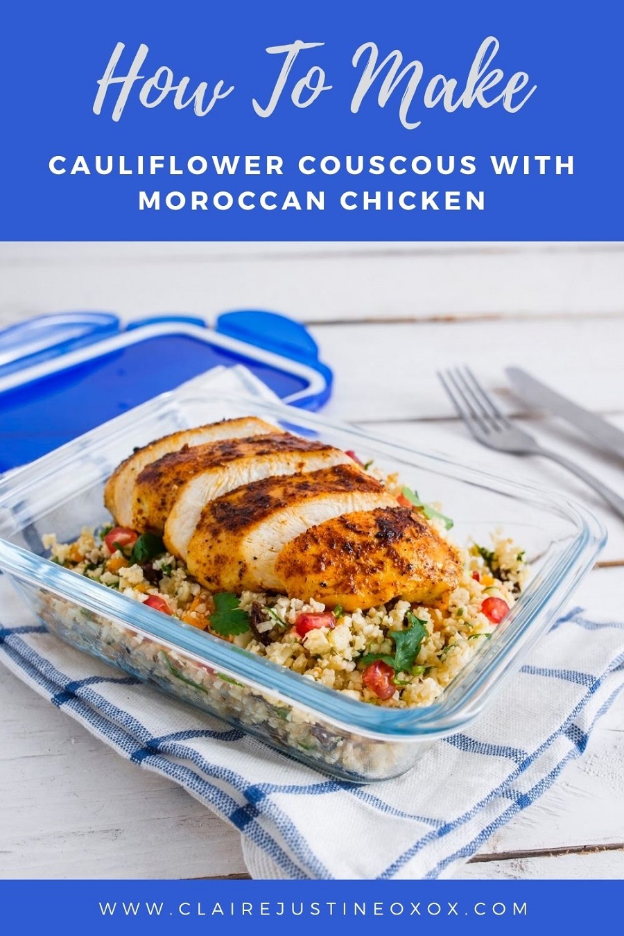 Cauliflower Couscous With Moroccan Chicken