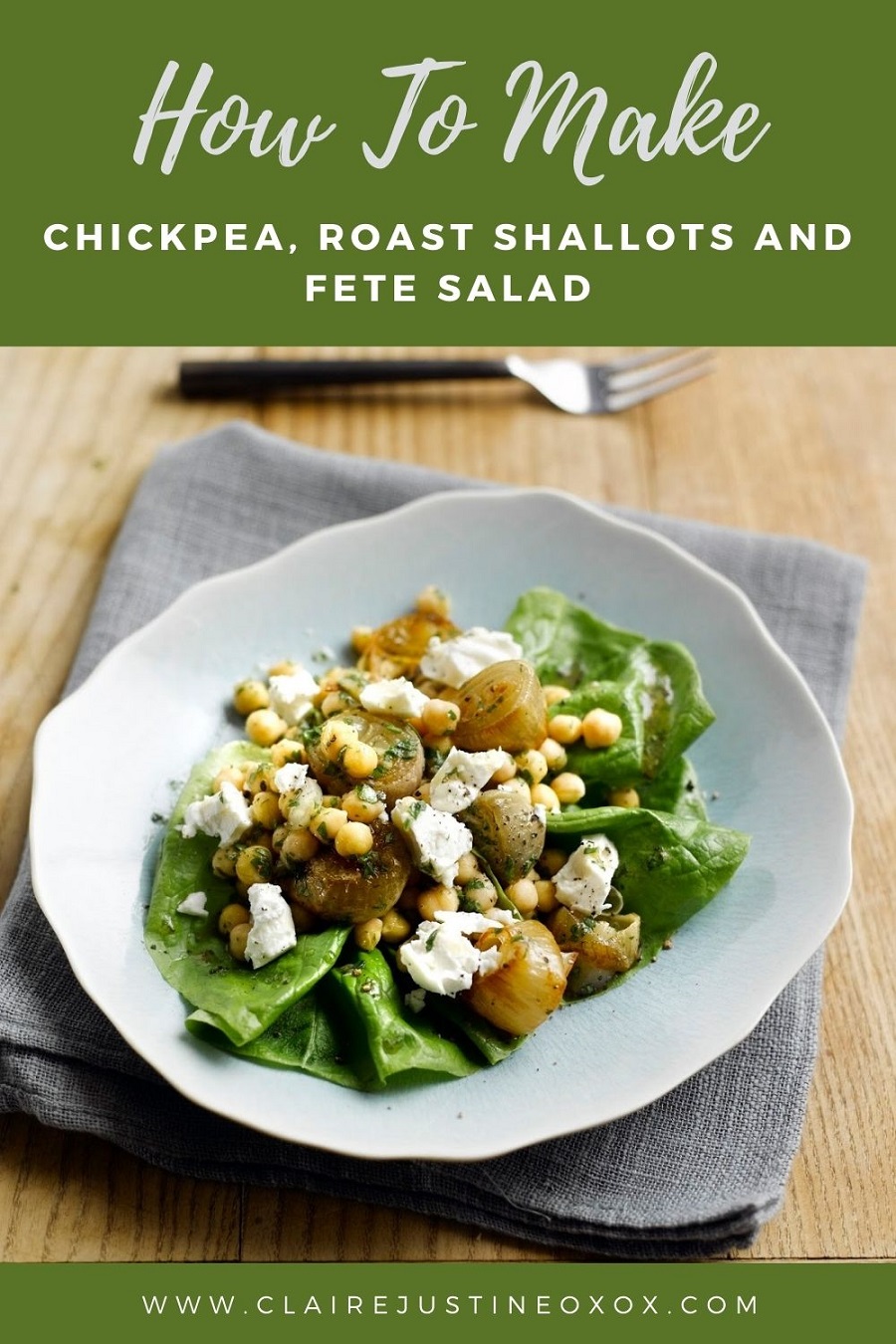 Chickpea, Roast Shallots And Fete Salad