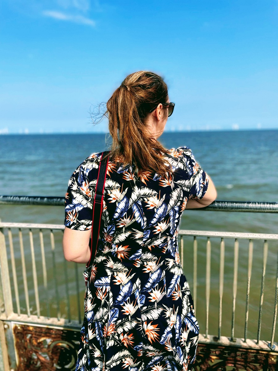 over looking the sea at Skegness 