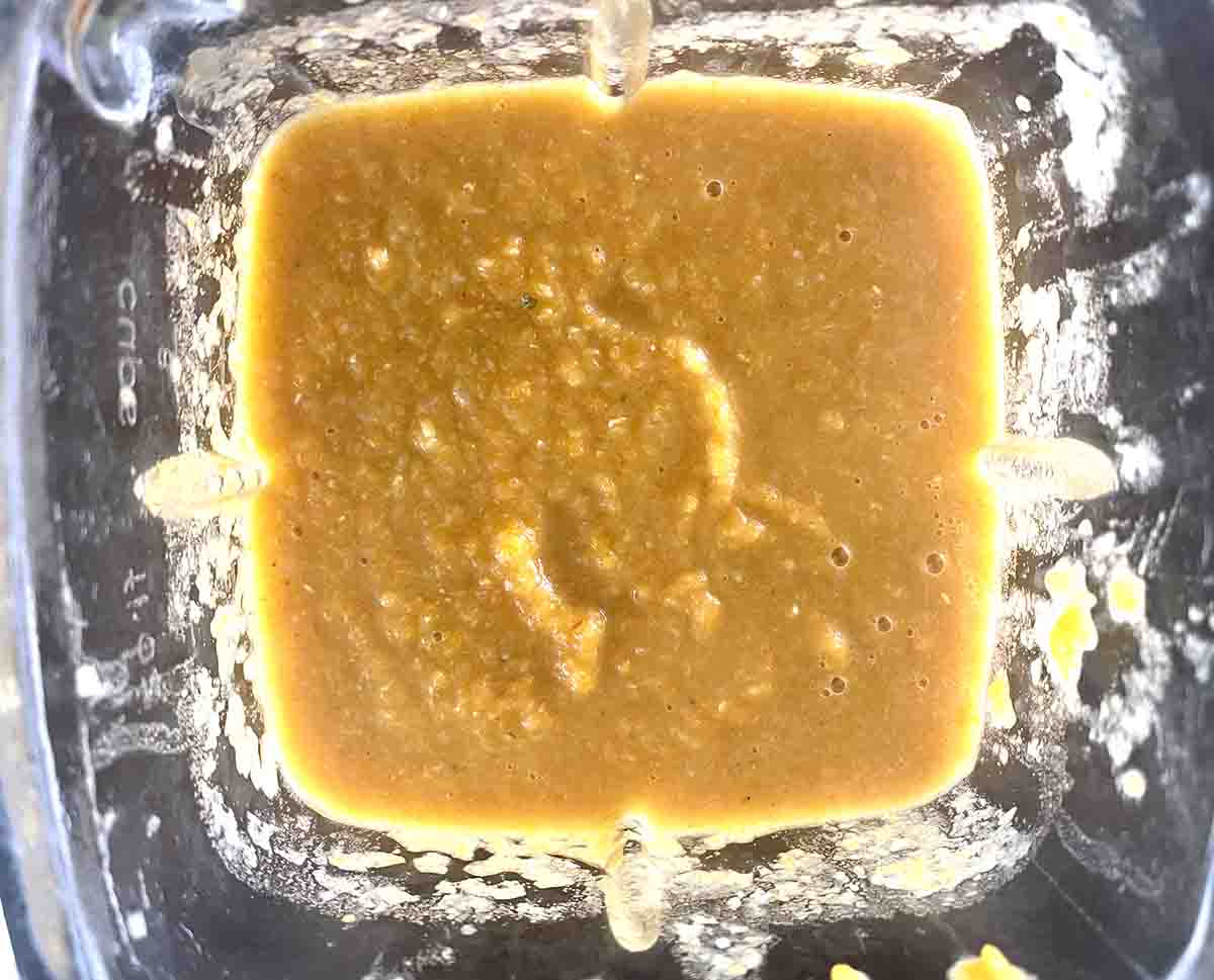 blended soup.