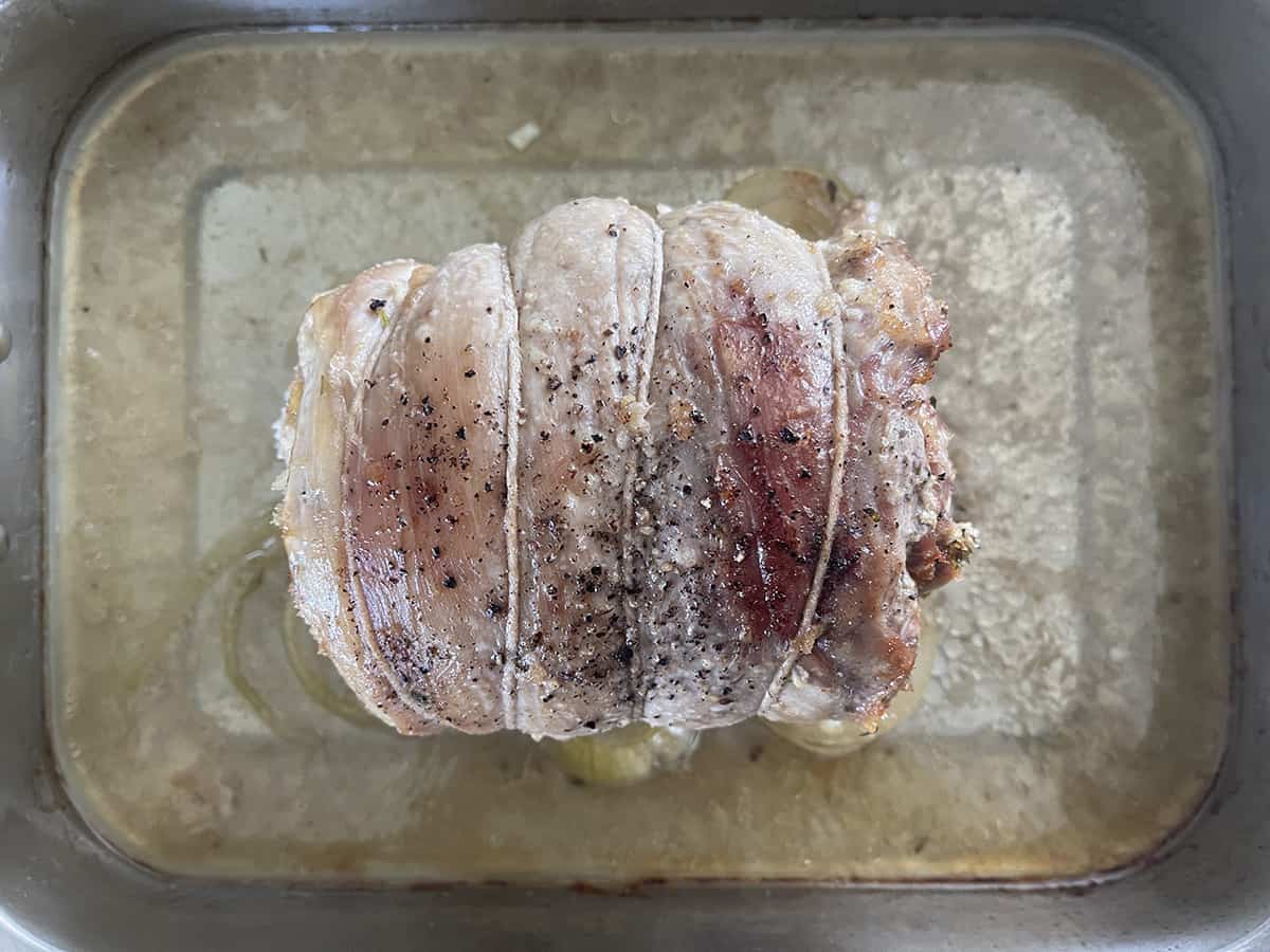 meat with foil off.