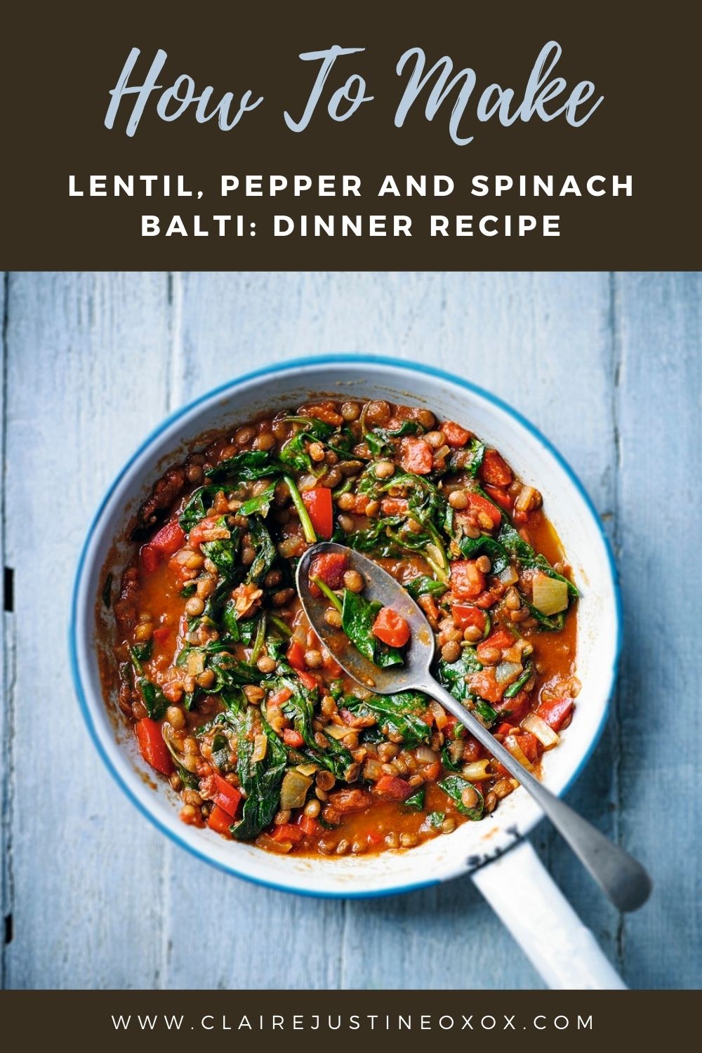 Lentil, Pepper And Spinach Balti: Dinner Recipe
