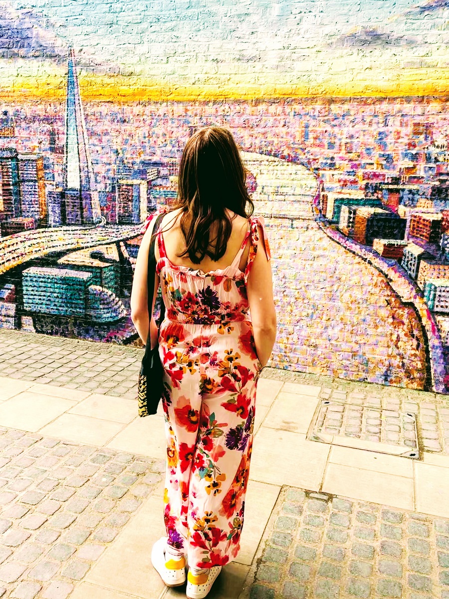 Flowered Jumpsuit And Polka Dot Trainer Flowered Jumpsuit And Polka Dot Trainer