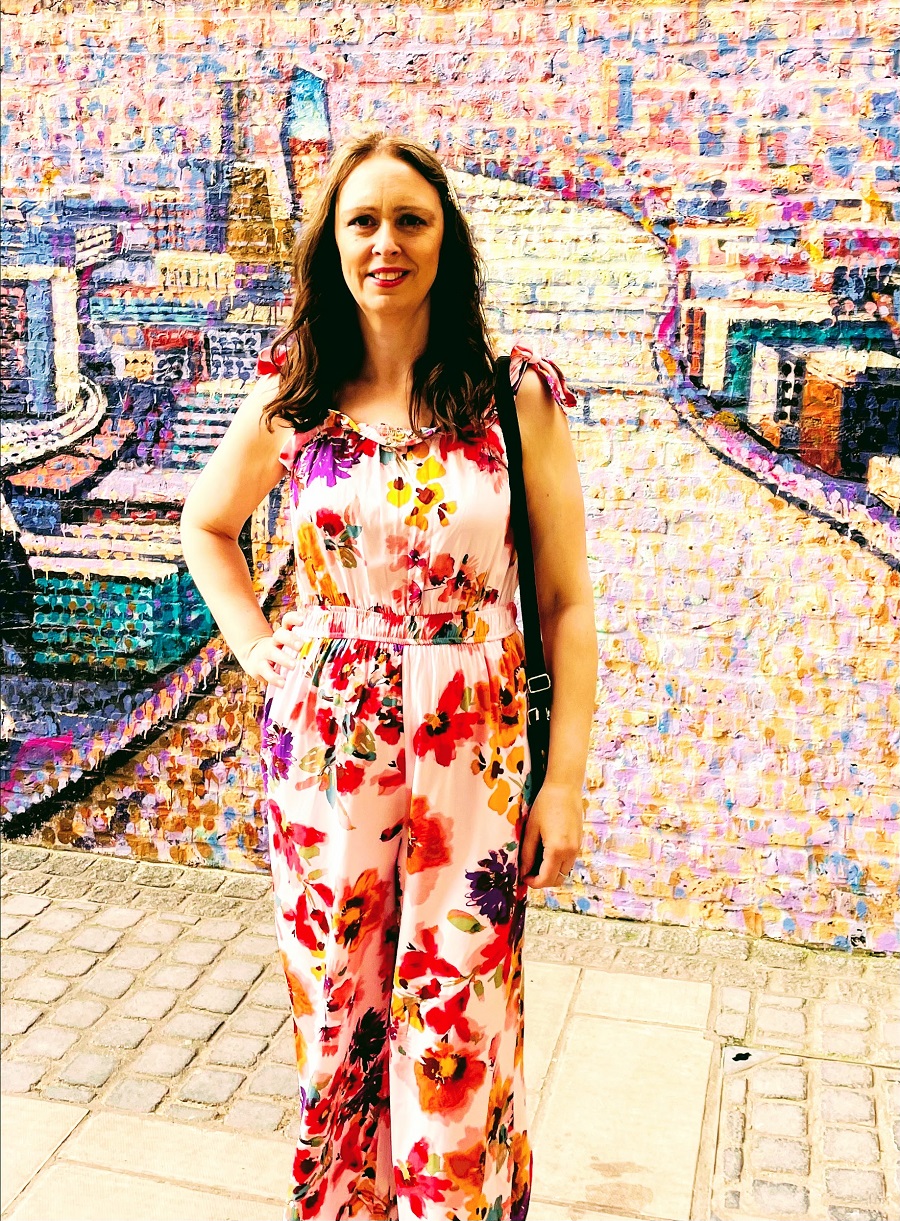 Flowered Jumpsuit And Polka Dot Trainer Flowered Jumpsuit And Polka Dot Trainer