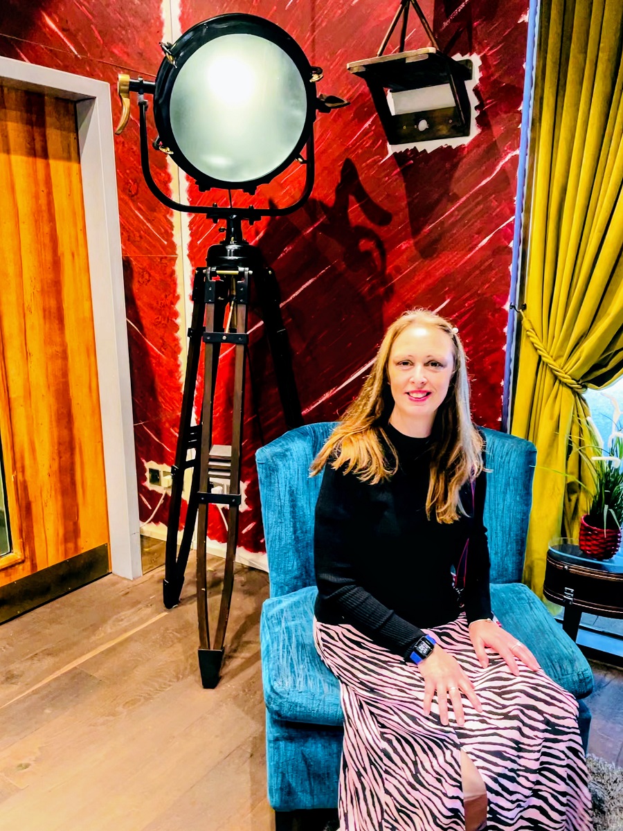 Pink Animal Print Dress & A Black Polo Neck Jumper. Thrifty Thursday. 