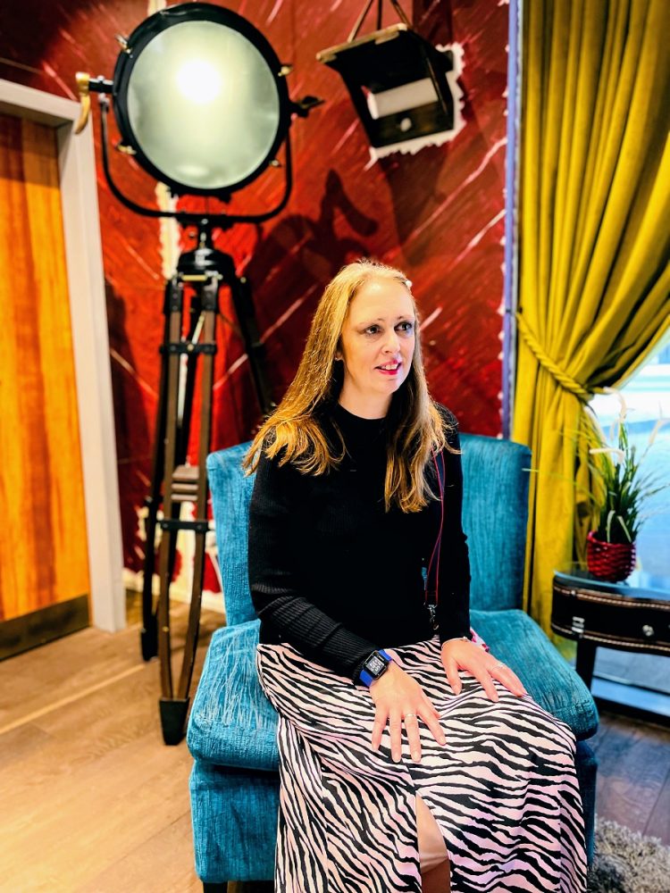 Pink Animal Print Dress & A Black Polo Neck Jumper. Thrifty Thursday.