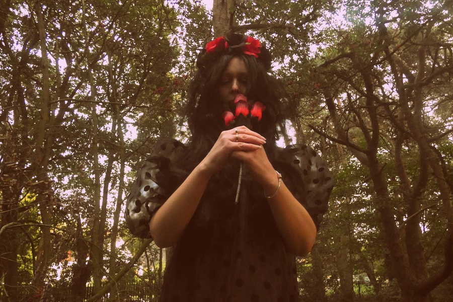 Spooky Photoshoot In The Woods 31 Days Of October.