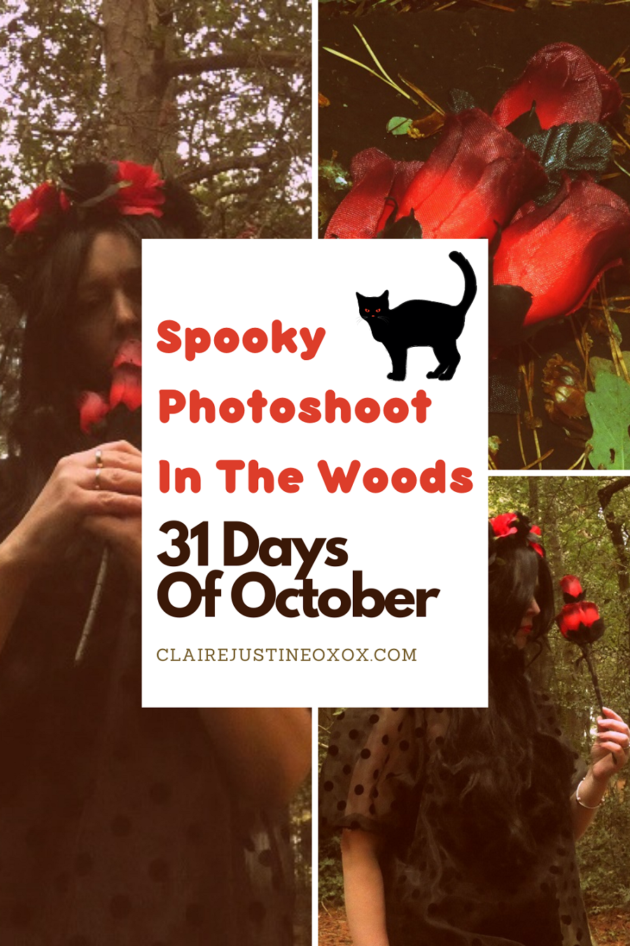 Spooky Photoshoot In The Woods 31 Days Of October. 