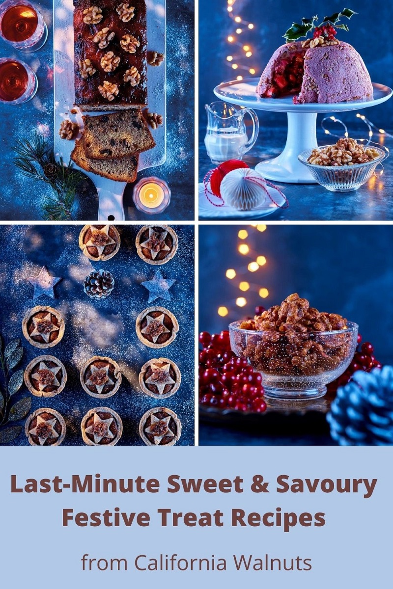 Last-Minute Sweet & Savoury Festive Treat Recipes from California Walnuts