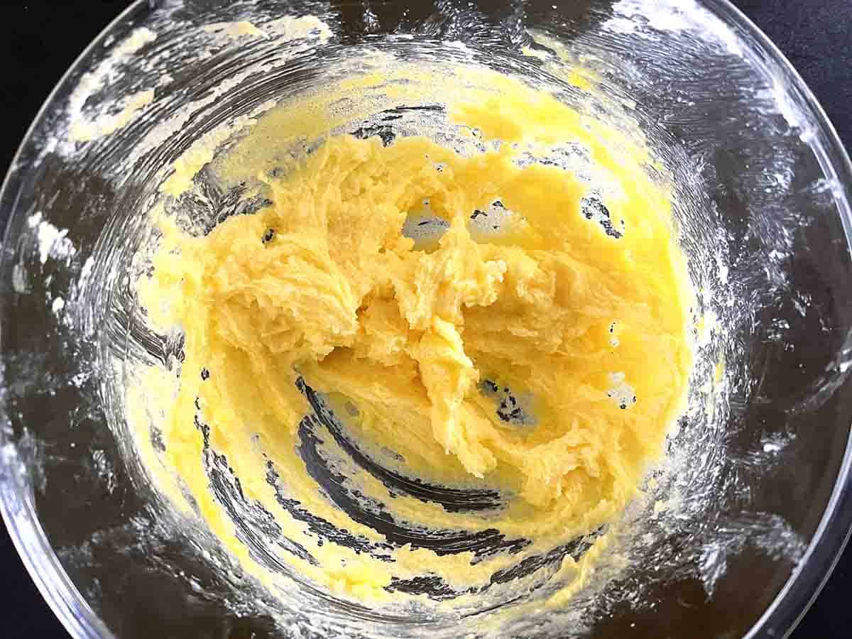 biscuit mixture with eggs added.