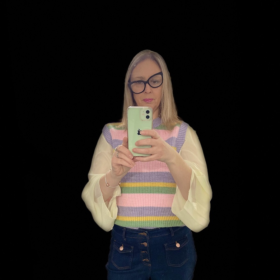 Flared Jeans With Stripy Tank Top And Platform Boots Instagram reality