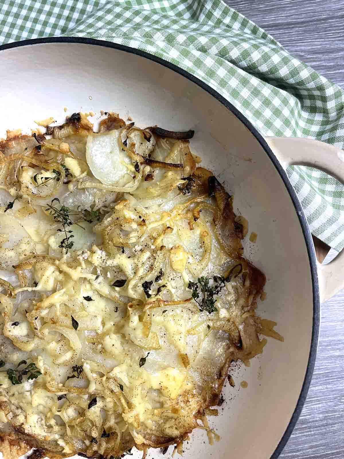 potato dish ready to serve.