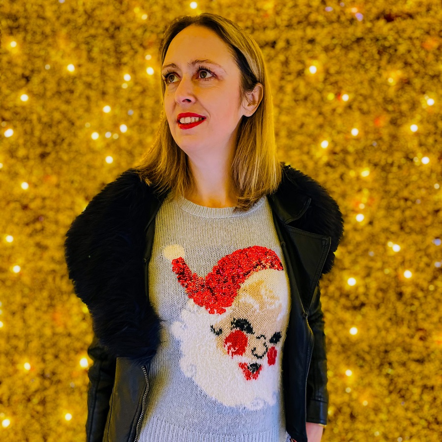 Santa Christmas Jumper And Tutu Style Dress