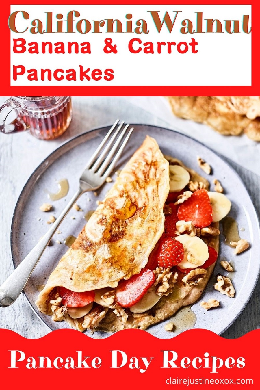 California Walnut, Banana & Carrot Pancakes