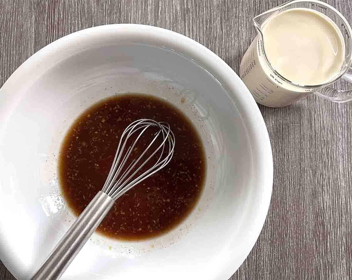 spices and lemon juice in a bowl.