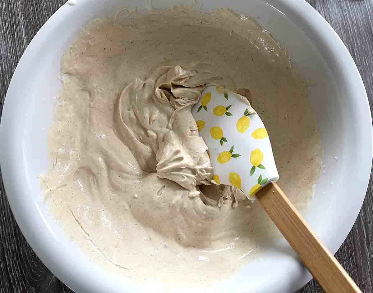 cream fully whipped in the bowl.