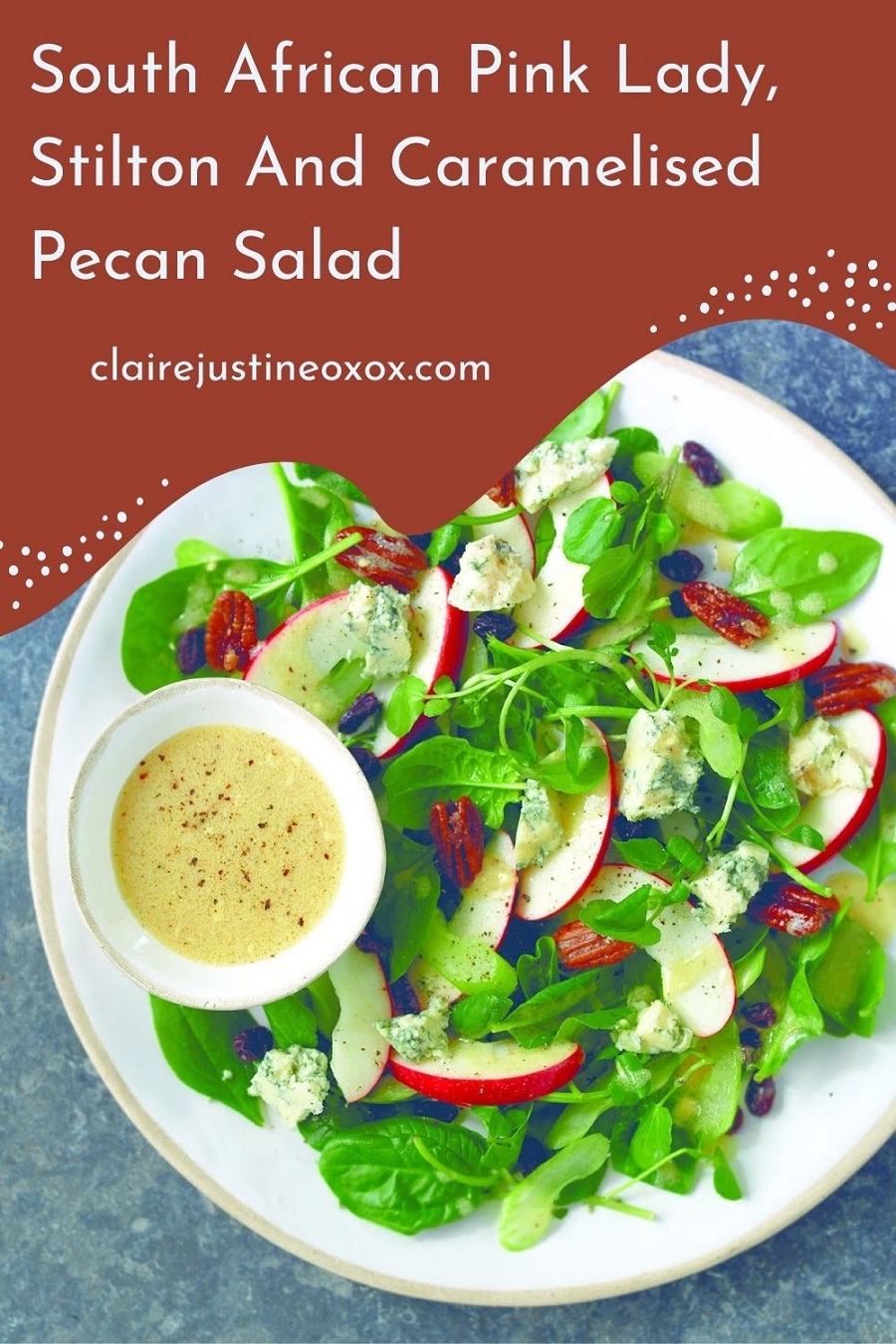 South African Pink Lady, Stilton And Caramelised Pecan Salad South African Pink Lady, Stilton And Caramelised Pecan Salad