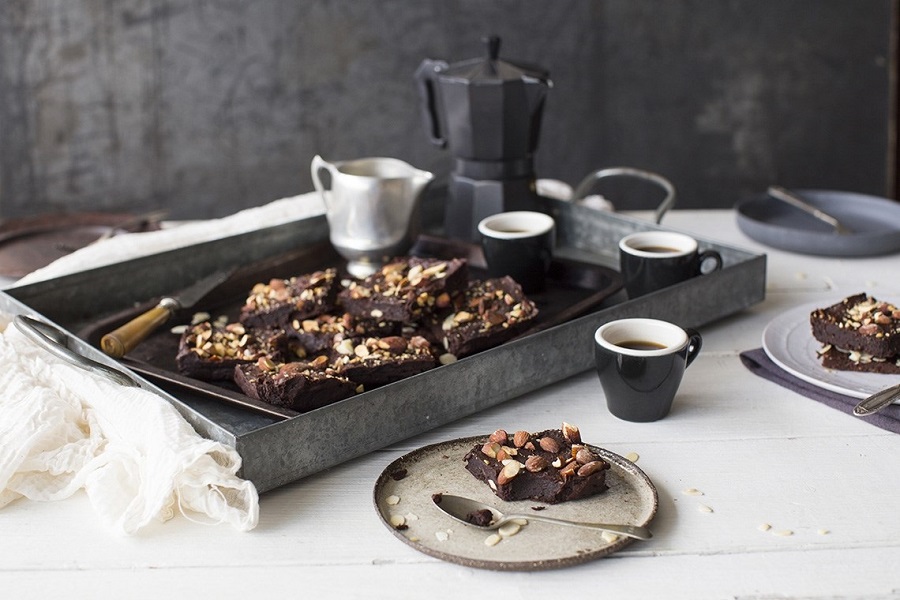 Sugar-free Date, Almond, Fennel Seed And Banana Brownies Sugar-free Date, Almond, Fennel Seed And Banana Brownies