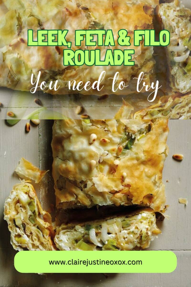 Leek, Feta & Filo Roulade: Step By Step Guide
