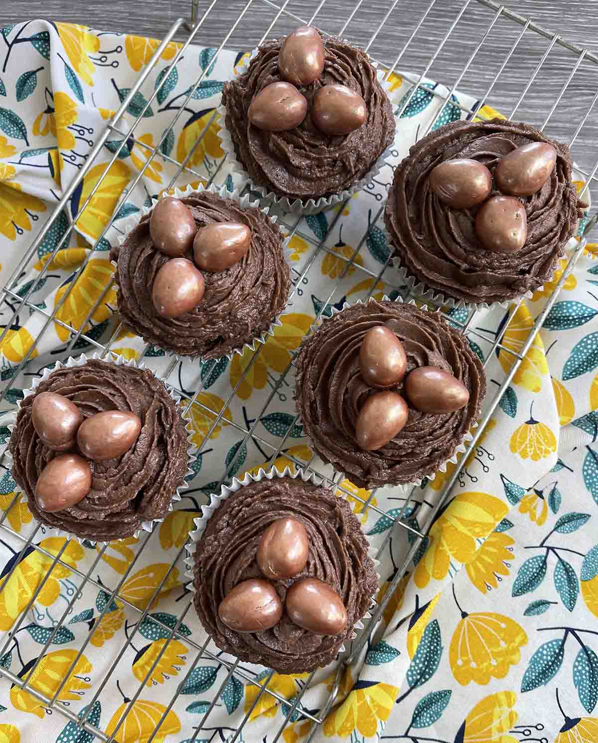 decorated mini egg muffins.